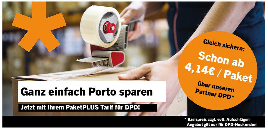 Ihr PaketPLUS-Tarif für DPD